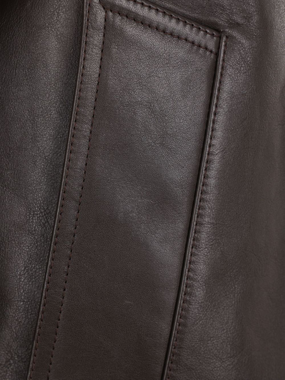 BOTTEGA VENETA Stylish Brown Calf Leather Jacket for Women