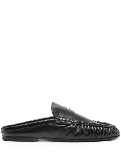 SAINT LAURENT Peg Leather Loafers for Women