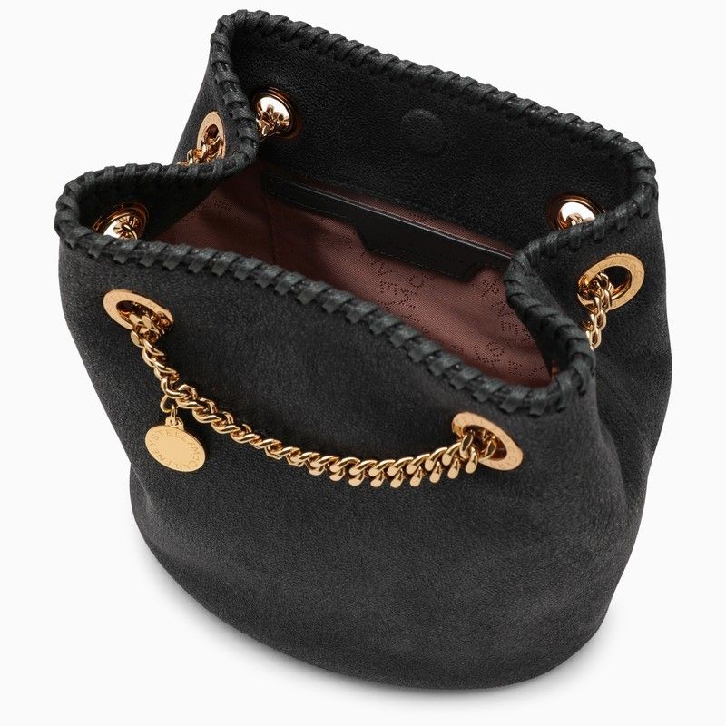 STELLA MCCARTNEY Mini Vegan Shaggy Deer Bucket Handbag