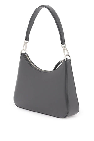 Stylish Black Faux Leather Shoulder Handbag