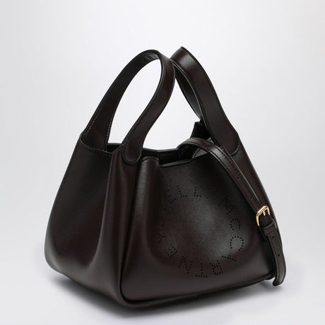 STELLA MCCARTNEY Elegant Small Chocolate Vegan Leather Handbag