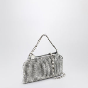 STELLA MCCARTNEY FALABELLA MESH SHOULDER Handbag WITH SILVER CRYSTALS