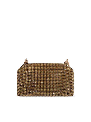 STELLA MCCARTNEY Sparkling Mini Crystal Mesh Clutch