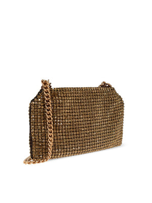 STELLA MCCARTNEY Sparkling Mini Crystal Mesh Clutch