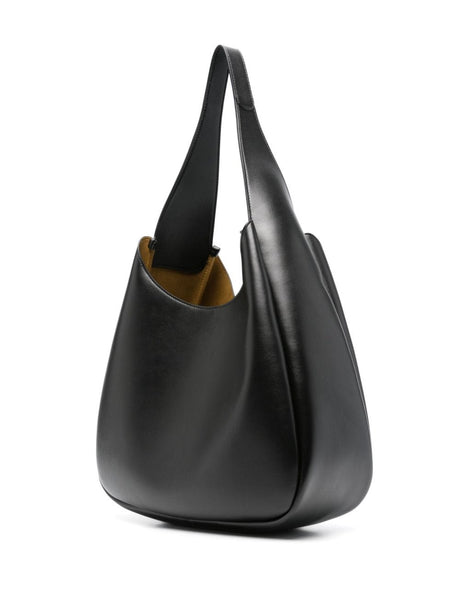 STELLA MCCARTNEY Eco-Chic Black Faux Leather Hobo Handbag
