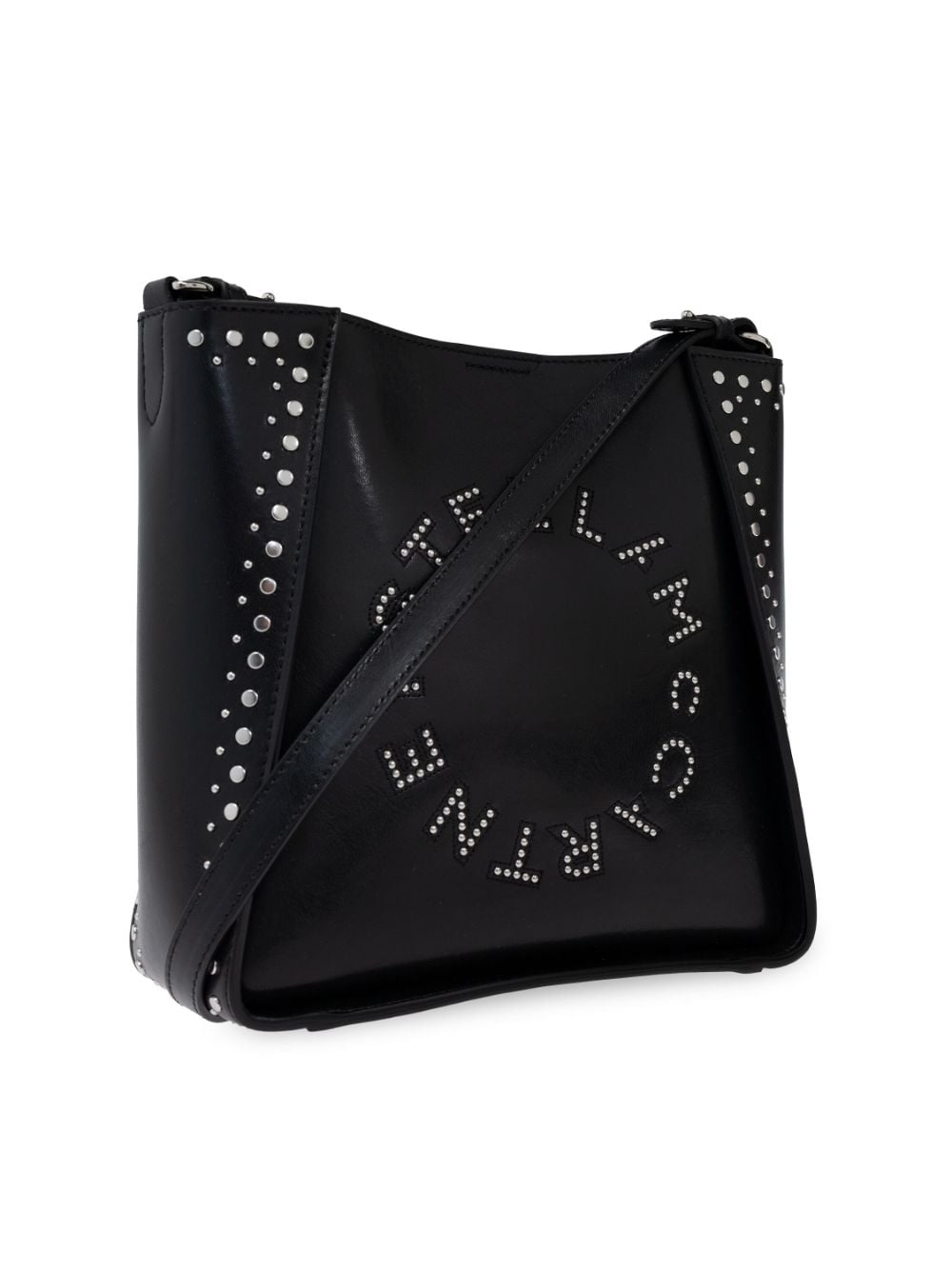 STELLA MCCARTNEY Elegant Black Logo Crossbody Bag