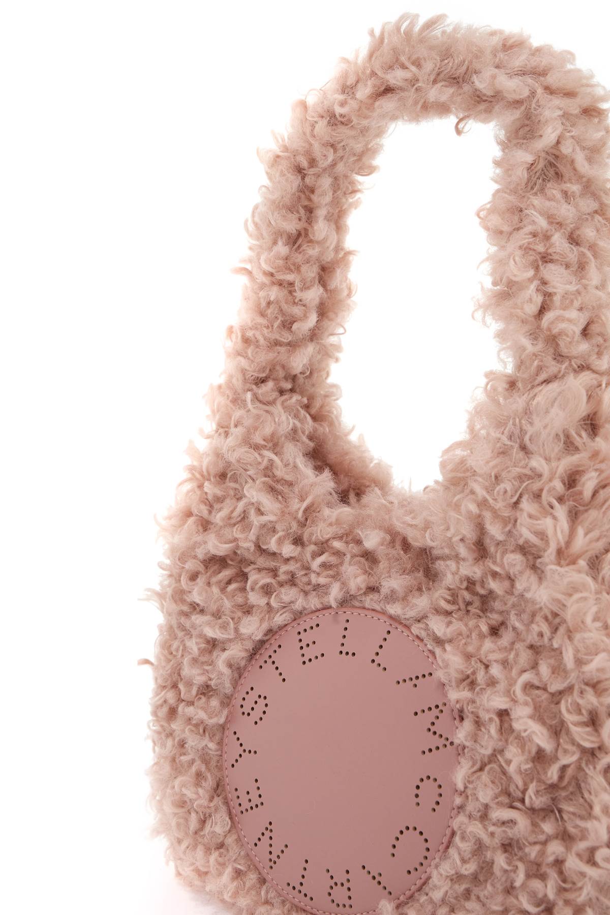 STELLA MCCARTNEY Mini Soft Teddy Hobo Handbag Tote