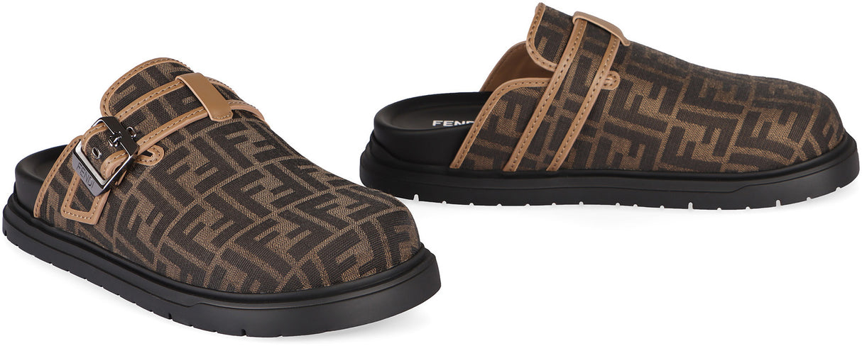 FENDI Luxury Textured Buckle Sandals for Men