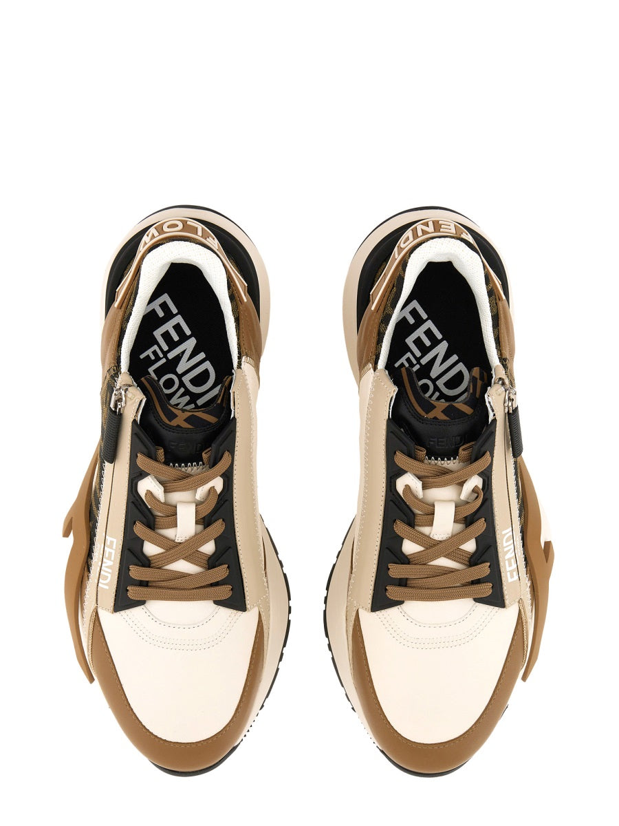 FENDI Flow Leather Sneakers for Men