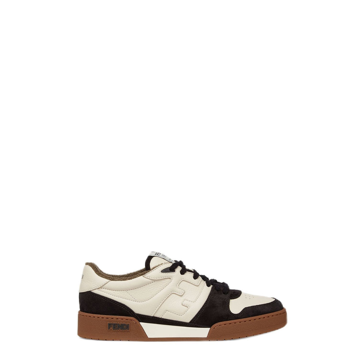 FENDI Match Low-Top Fashion Sneakers in Beige