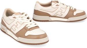 Sneakers da bò cao cấp màu trắng nam với viền màu be - Size UK