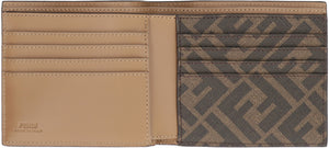 FENDI Fabulous FF Pattern Mini Leather Wallet