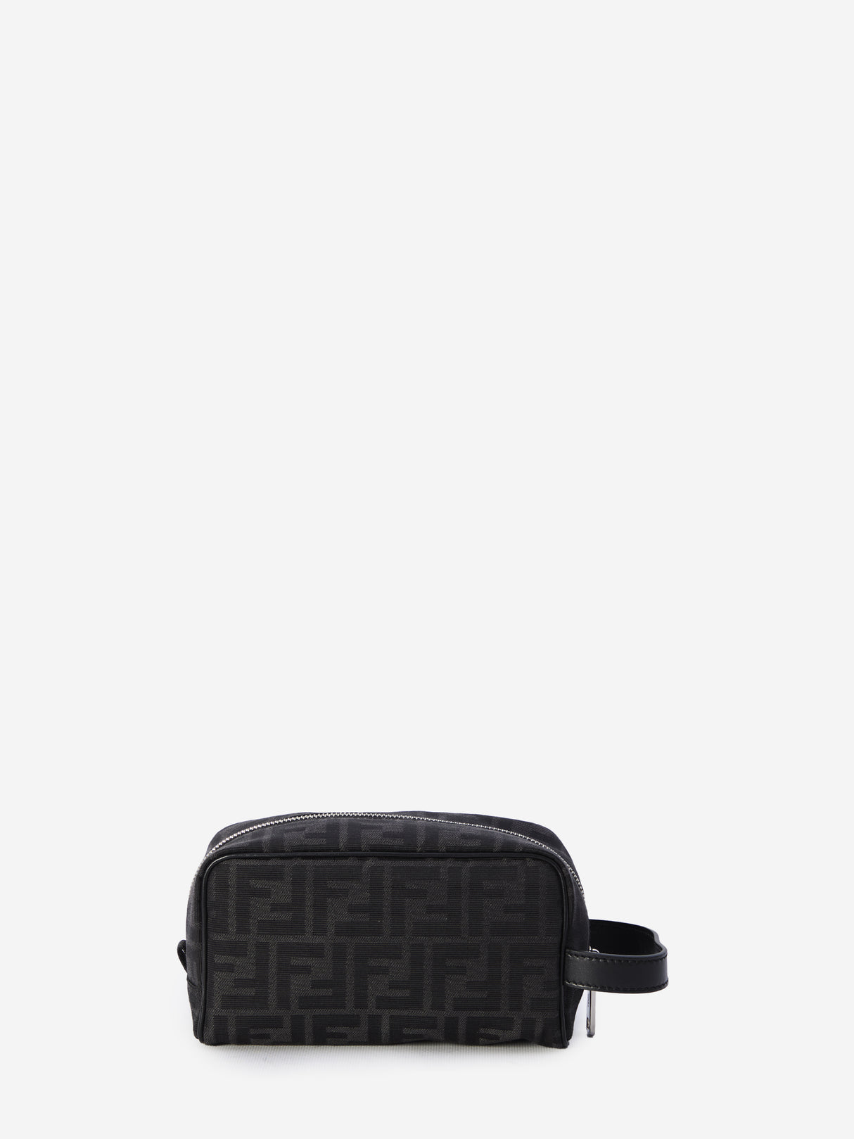 FENDI Mini Black Jacquard Toiletry Case