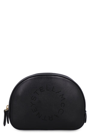 STELLA MCCARTNEY Vegan Leather Clutch with Gold-Tone Detailing and Contrast Lining