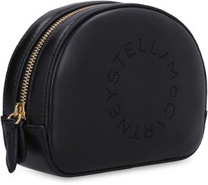 STELLA MCCARTNEY Vegan Leather Clutch with Gold-Tone Detailing and Contrast Lining