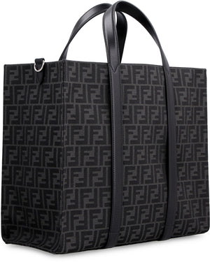 FENDI Jacquard Tote Handbag