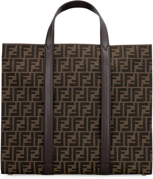 FENDI Jacquard Tote Handbag