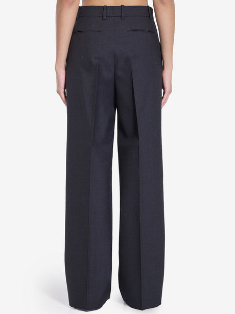 GUCCI Wide-Leg Wool Gabardine Trousers - Regular Fit