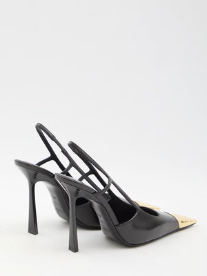 SAINT LAURENT Jeanne Slingback Pumps - 11cm Stiletto Heel