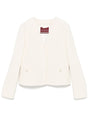 GUCCI Concealed Front Wool Blend Bouclé Jacket for Women