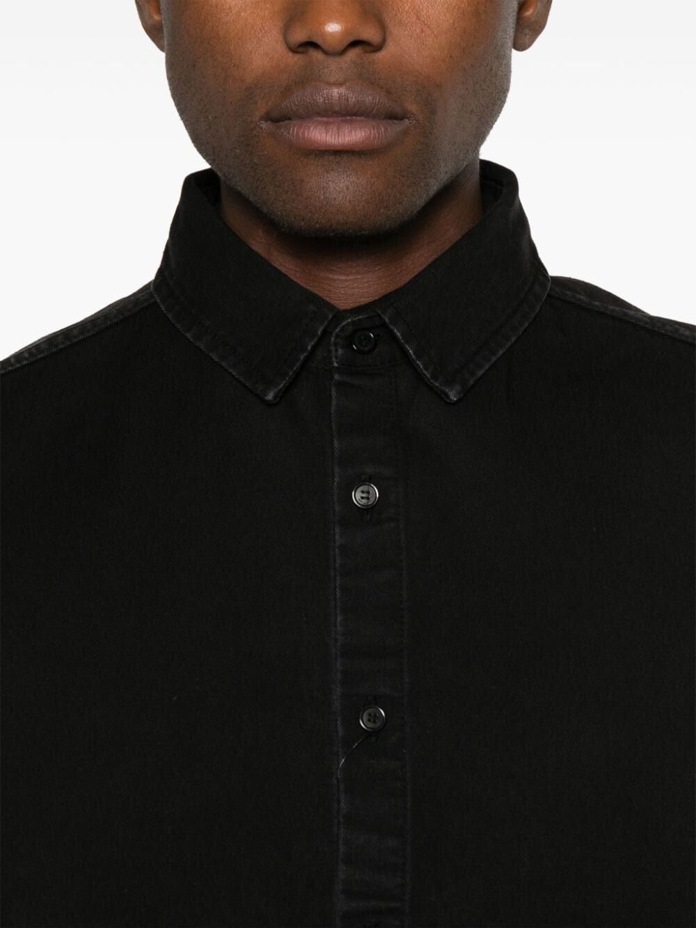 SAINT LAURENT Cascading Elegance Button-Up Shirt