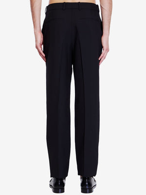 SAINT LAURENT Elevated Black Wool Trousers