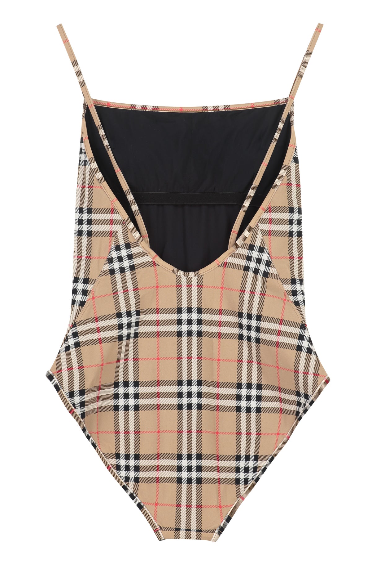 BURBERRY Beige Vintage Check One-Piece Swimsuit for Women