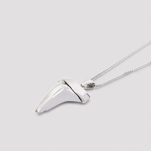 SAINT LAURENT Shark Tooth Pendant Necklace