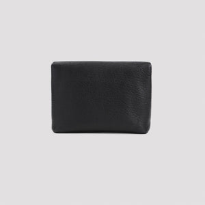 SAINT LAURENT Luxury Lamb Leather Large Pouch with Strap - W:9in H:6.5in D:2.4in