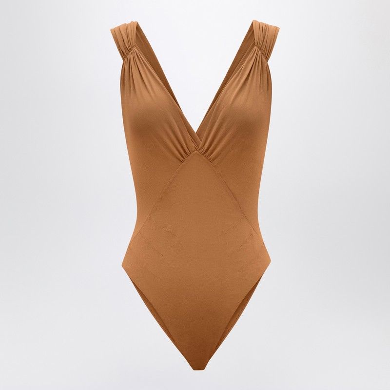 Áo Bodysuit Lụa Nữ Đan Chéo