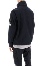 STONE ISLAND Black Compass-Badge Windbreaker Jacket for Men