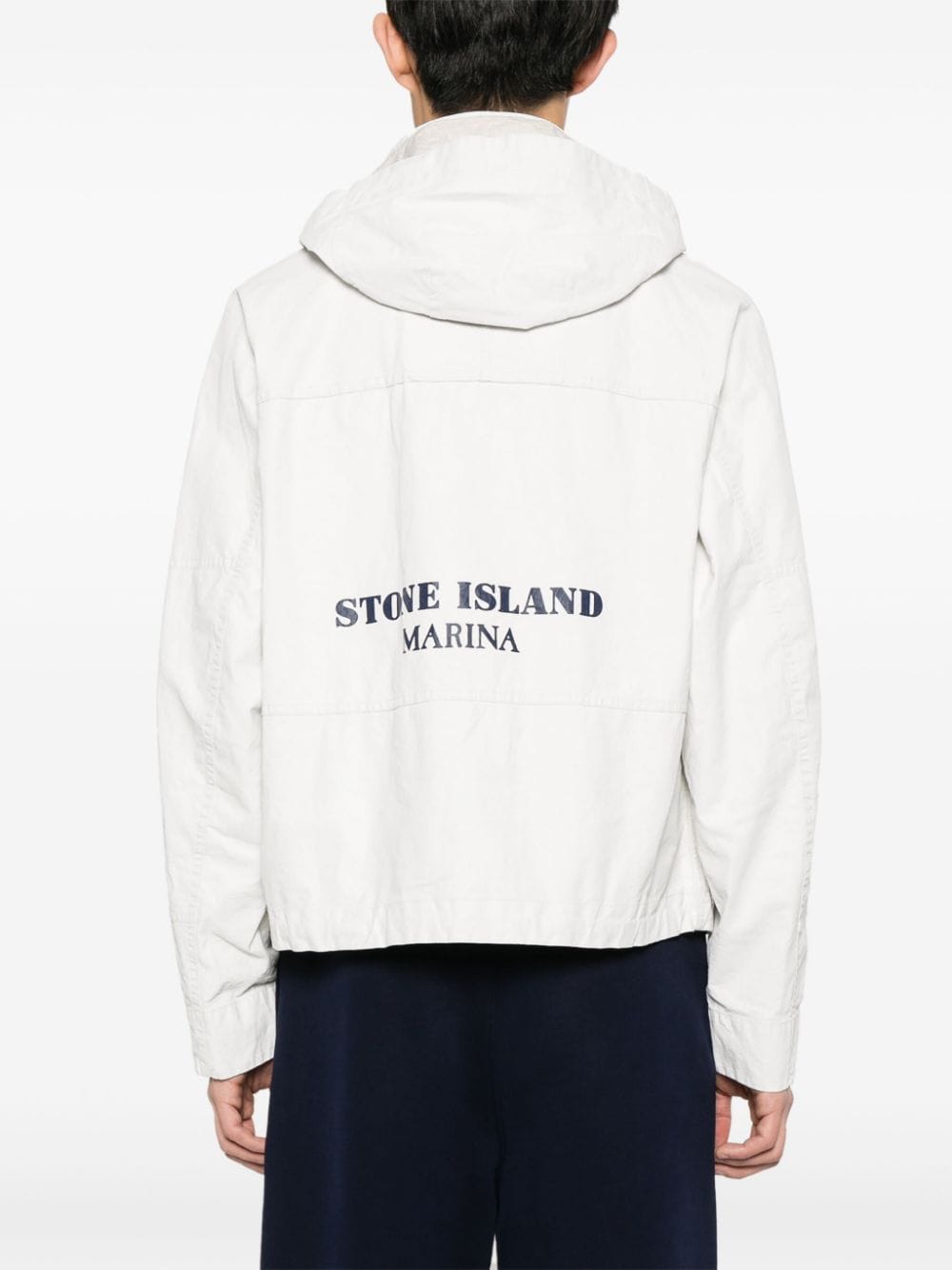 STONE ISLAND 2024 Men's White Jacket for a Sleek and Stylish Look