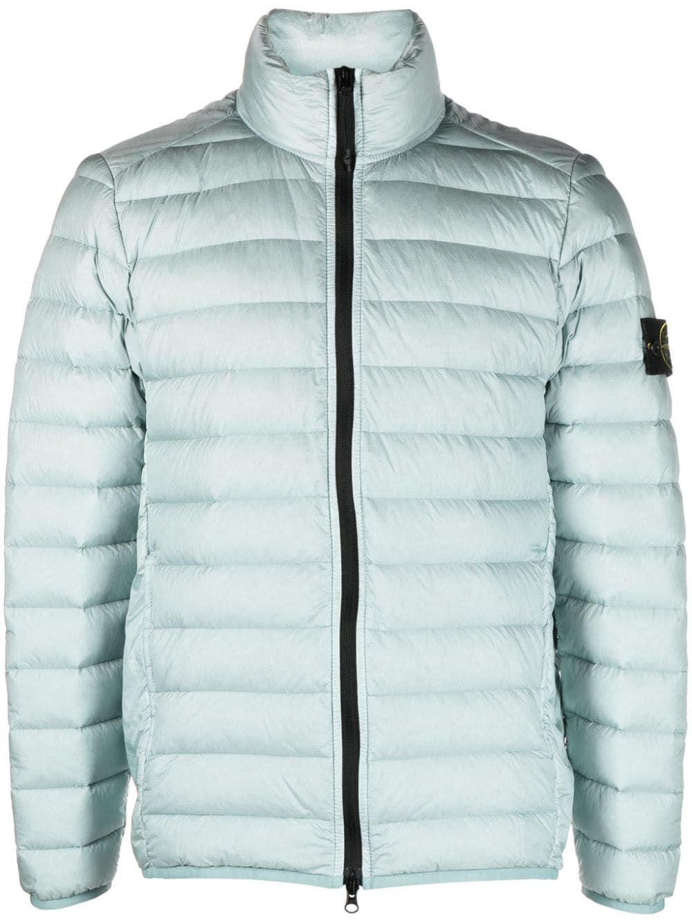 STONE ISLAND Sky Blue Cotton Men's Outerwear for SS24