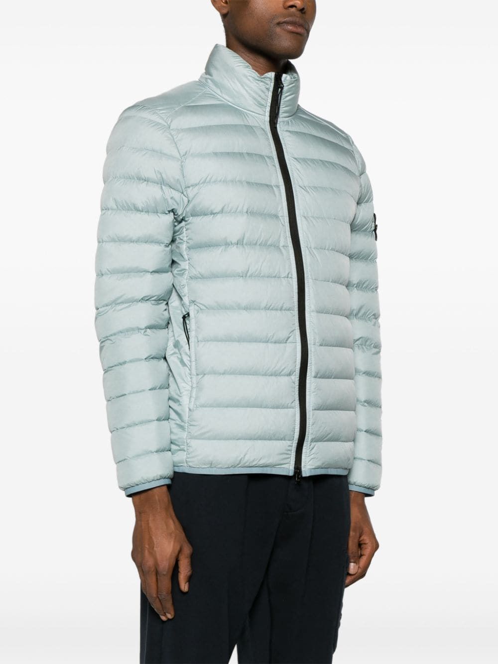 STONE ISLAND Sky Blue Cotton Men's Outerwear for SS24