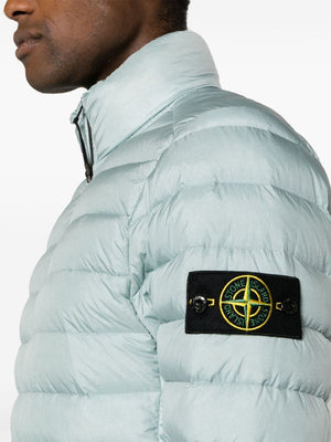 STONE ISLAND Sky Blue Cotton Men's Outerwear for SS24