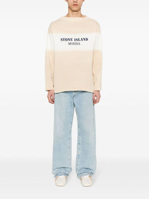 STONE ISLAND Men's Tan Cotton Sweater for SS24