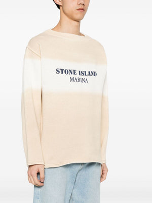 STONE ISLAND Men's Tan Cotton Sweater for SS24