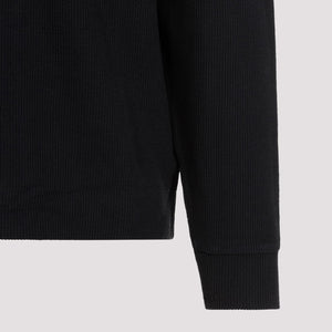 STONE ISLAND Black SS24 Cotton Blend Sweatshirt for Men