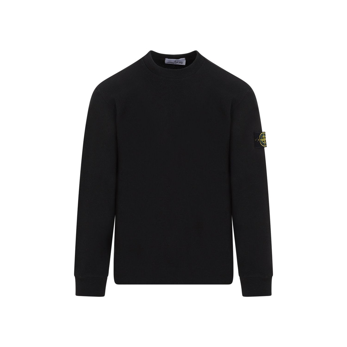 STONE ISLAND Black SS24 Cotton Blend Sweatshirt for Men