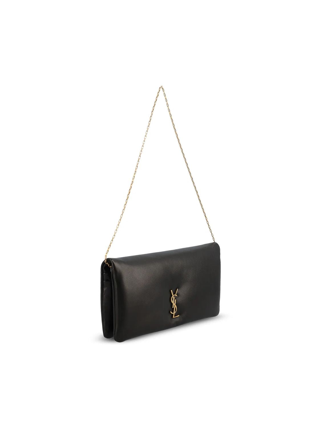 SAINT LAURENT Chain Wallet in Luxurious Lamb Leather