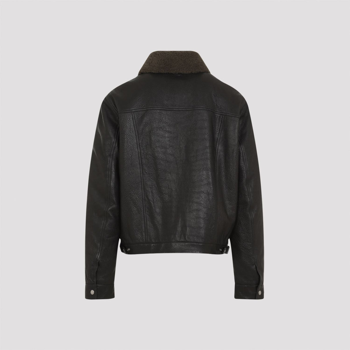 SAINT LAURENT Lamb Leather Motorcycle Jacket for Men - FW24 Collection