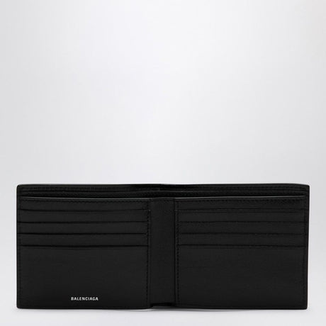 BALENCIAGA Mini Black Leather Bi-Fold Wallet