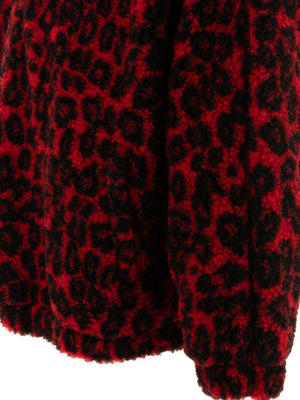 ALEXANDER MCQUEEN Leopard Print Fleece Jacket for Men