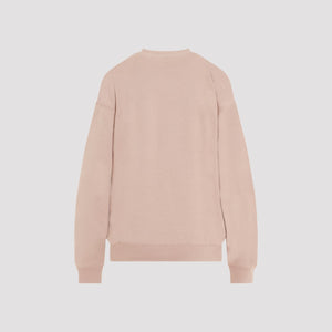 SAINT LAURENT Plush Molleton Soft Cotton Blend Sweater