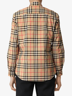 BURBERRY Men's Beige 24SS Long Top for a Stylish and Casual Look