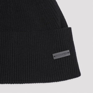 SAINT LAURENT Ribbed Cashmere Beanie for Men - FW24