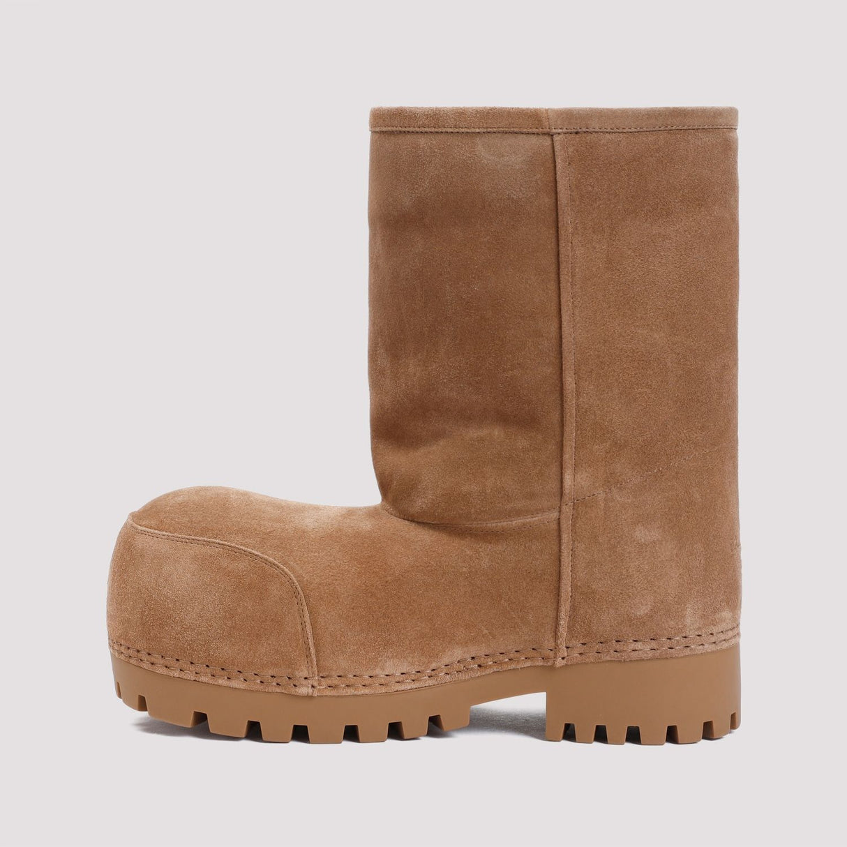 BALENCIAGA Chic Suede Low Boots with Shearlining