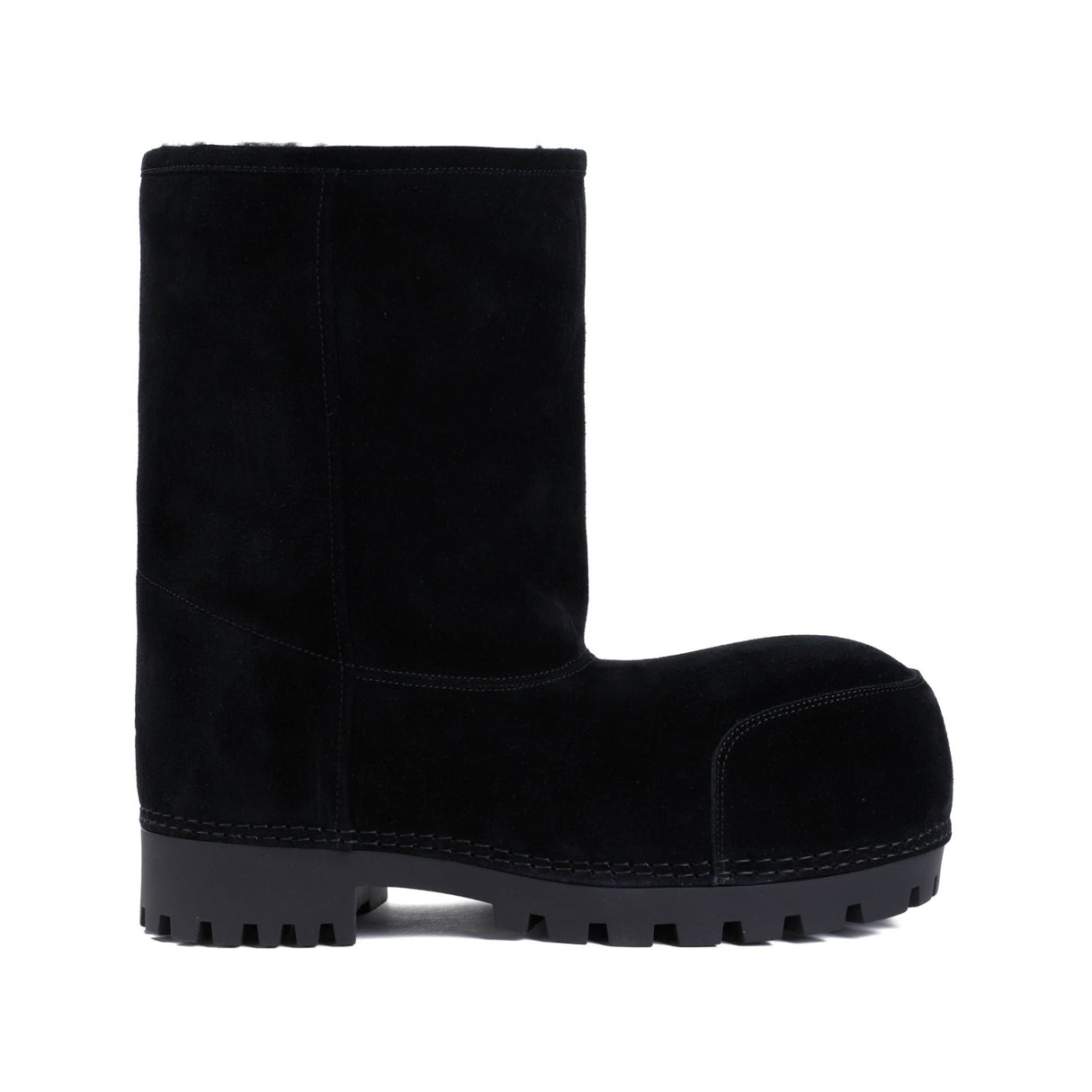 BALENCIAGA Alaska Fur-Lined Low Boots for Men