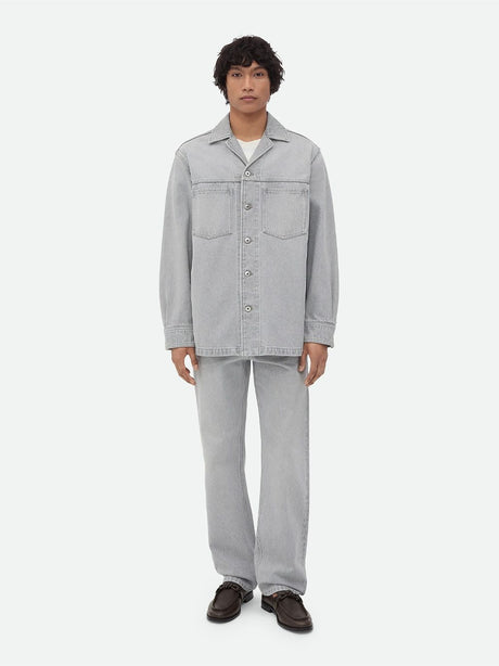 BOTTEGA VENETA Washed Denim Shirt for Men - FW24 Collection