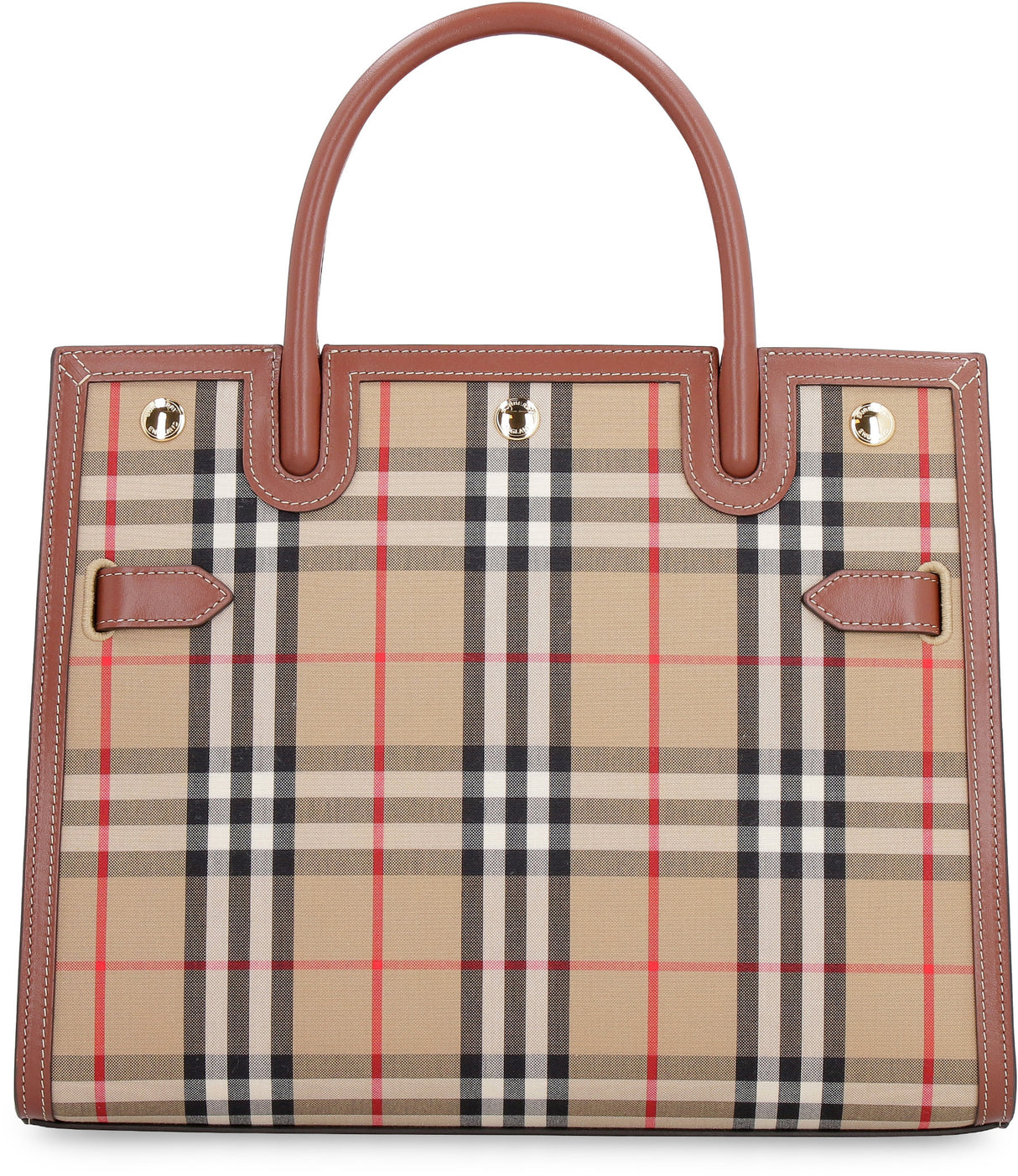 Túi Tote Vintage Check màu Xám